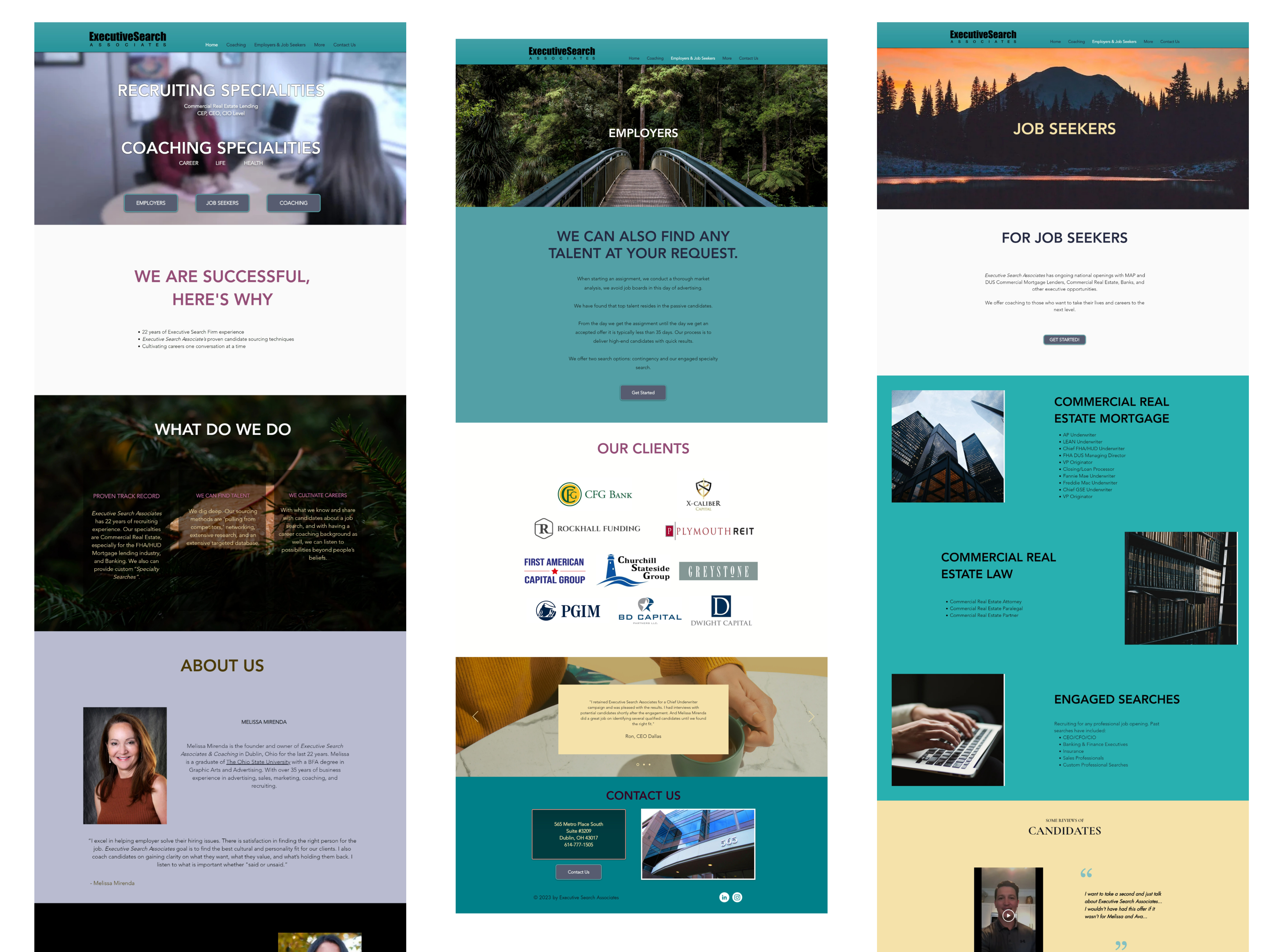 After — redesigned website