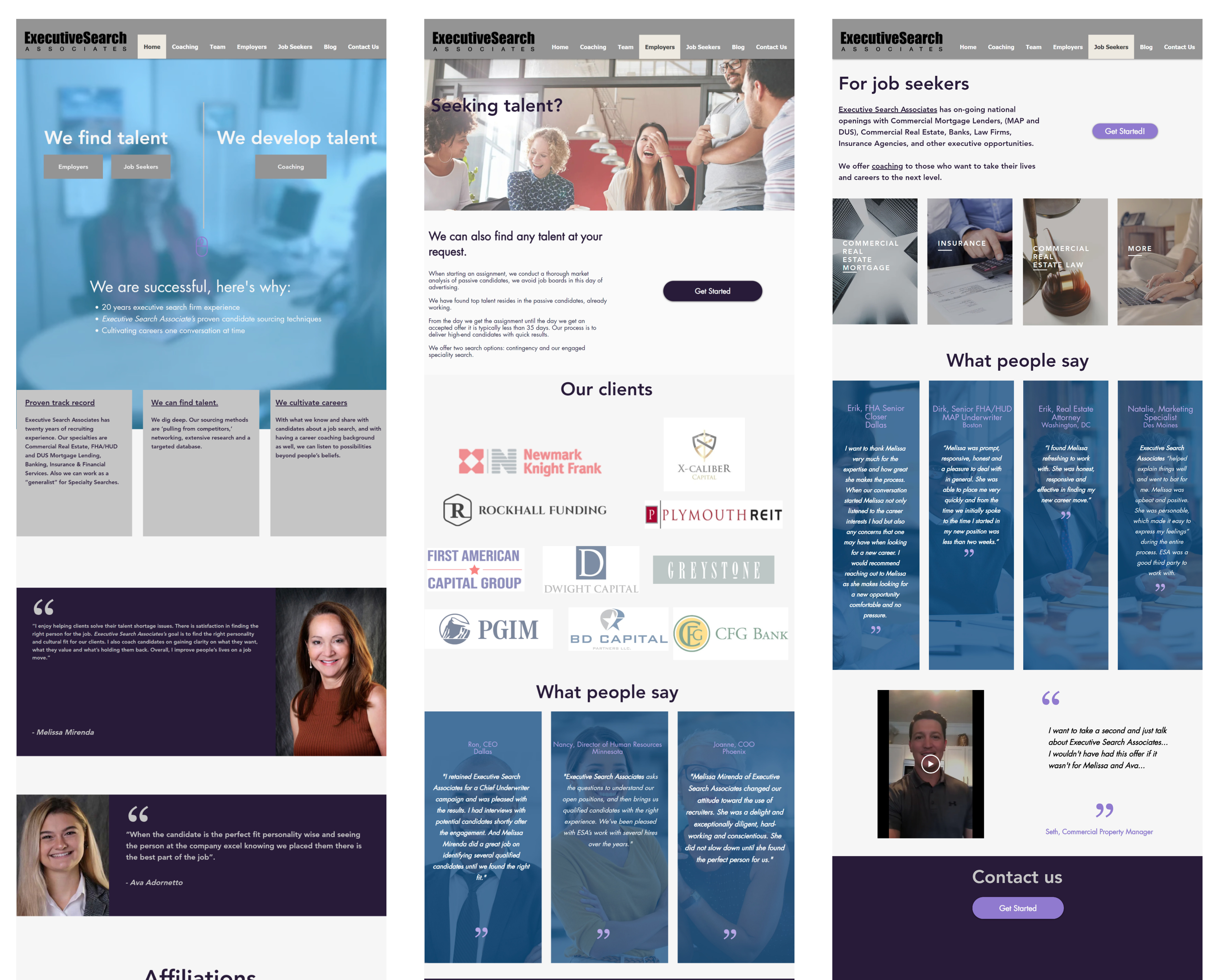 Before — original website